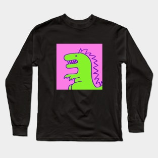 Bold, fun illustration of a T Rex dinosaur. Long Sleeve T-Shirt